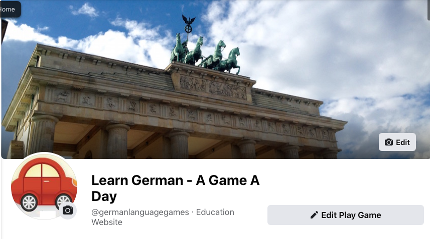 Learn German - A Game A Day Facebook Page